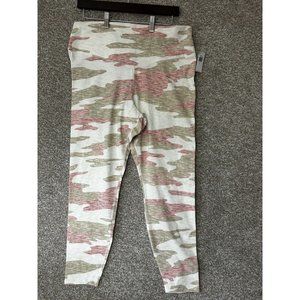 Old Navy Active Extra High Rise 7/8 Ankle Pink Camo Go Dry Leggings Size XL